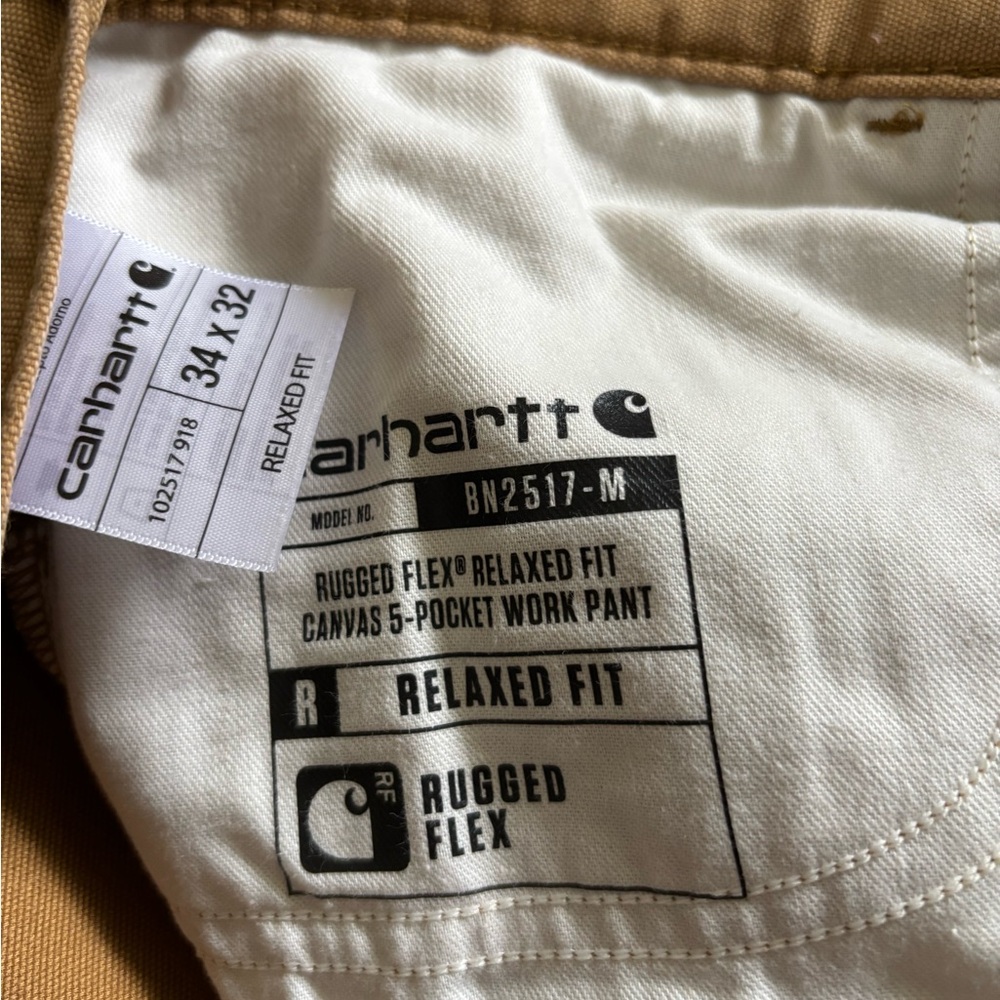 Carhartt rugged flex relaxed fit canvas 5 pocket work pant